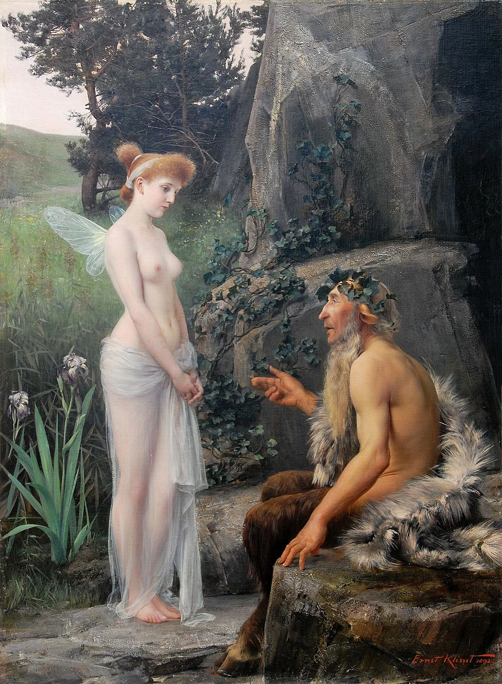 Pan conforta Psiche, 1892